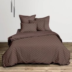 Комплект постельного белья 1,5сп. WENGE нав.70х70- 2шт Mokko, перкаль