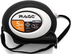 Рулетка 5мх25мм пластиковый корпус RAGE 100044