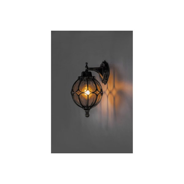 Светильник садово-парковый Версаль PL3801 60W 230V E27 настенный вверх черное золото