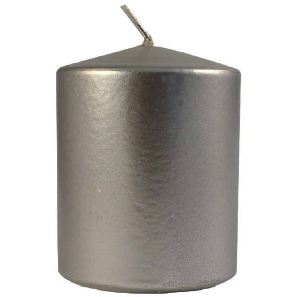 Свеча столбик серебро 70х120мм