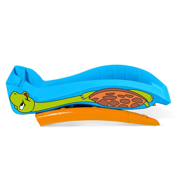 Горка игровая Sheffilton KIDS 122х43х69см Черепаха голубой/оранжевый   