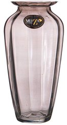 Ваза стеклянная желтая VICTORIA SMOKY h28,5см