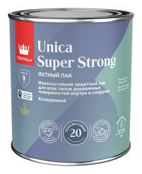 Лак универсальный UNICA SUPER STRONG 20 EP полуматовый (0,9л)