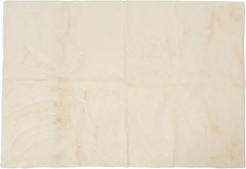 Коврик из искусственного меха кролика кремовый 100х150см на подложке TPR