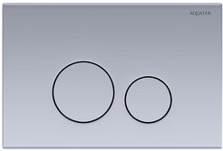 Панель смыва для инсталляции Aquatek KDI-0000036 нержавеющая сталь (клавиши круглые)