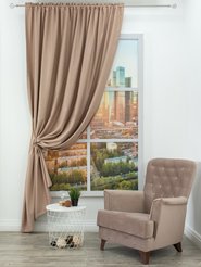 Штора готовая RR 6PL 103-17-2st 200х270см бежевый