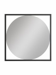 Зеркало настенное в раме Глэм 600х600 черный