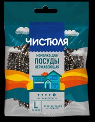 Мочалка д/посуды Чистюля Мочалка нерж.сталь