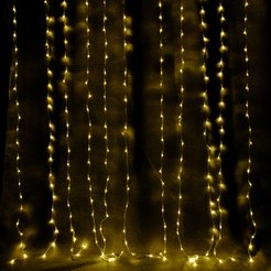 Электрогирлянда внешняя Занавес Водопад 2х2,4м 640LED IP44, теплый белый