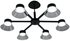 Люстра LATEA 6xGX53 R-750x330- BLACK/CLEAR-220-IP20
