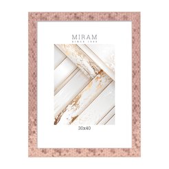 Рамка МИРАМ 30х40см багет 651688-15 розовые соты, пластик