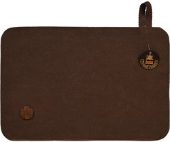 Коврик для бани и сауны с деревянным логотипом Банные Штучки,войлок