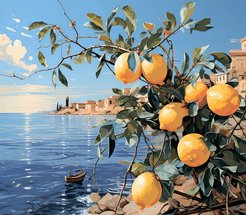Картина на холсте Italien weekend арт.8233025 30х30