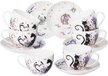 Набор чайный Lefard Lavander Cats на 6 персон 12 предметов 275мл фарфор