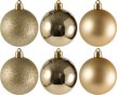 Набор шаров 6шт 6см золото (глянец: 2шт, матовые: 2шт, глиттер: 2шт), SYQA-0123123-G Набор шаров 6шт 6см золото (глянец: 2шт, матовые: 2шт, глиттер: 2шт), SYQA-0123123-G