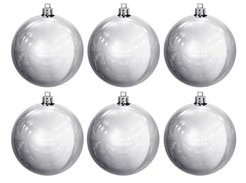 Набор шаров 6шт 6см серебро SYQC-0121260-S