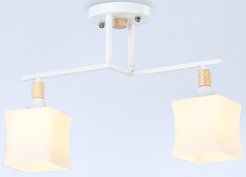 Люстра Ambrella light TR9484/2 WH/FR белый/белый матовый 2хE27