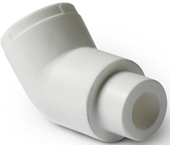 Угольник полипропиленовый переходной Pro Aqua 45° d20мм, наружний/внутренний