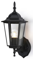 Светильник уличный настенный ST2010 BK/CL черный/прозрачный IP54 E27 max 40W 360х150х210