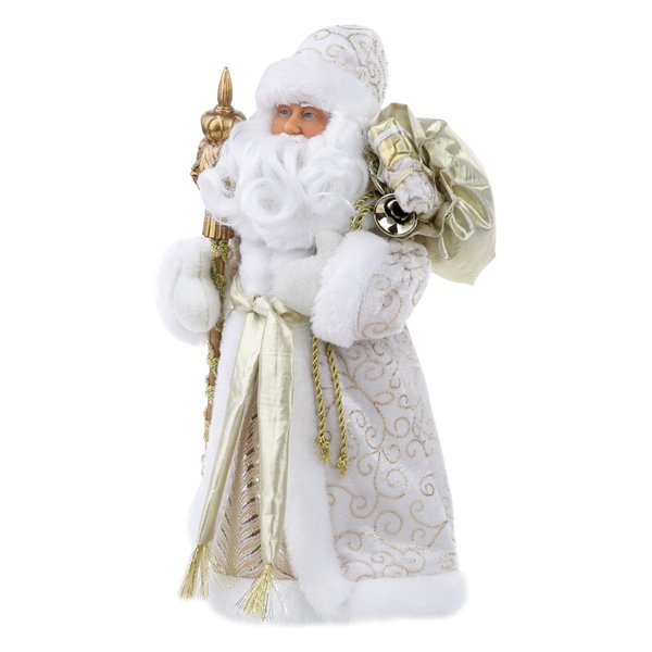 Фигурка Дед Мороз В золотистой шубке 15,5x8,5x31,5см 88455