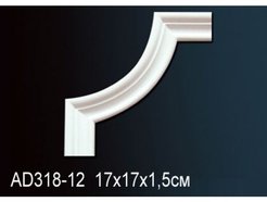 Элемент угловой Perfect AD318-12 17х17х15мм полиуретан (упаковка 2шт)