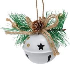 Украшение фигурное Бубенчик 6см, белый, SYTLD-5225047