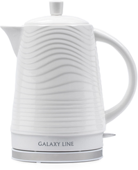 Чайник электрический Galaxy LINE GL 0508 1400Вт 1,9л керамика, белый