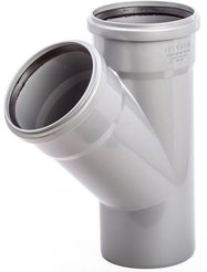 Тройник для внутренней канализации Lammin d32х32мм/45°