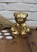 Статуэтка декоративная Мишка 18см золото
