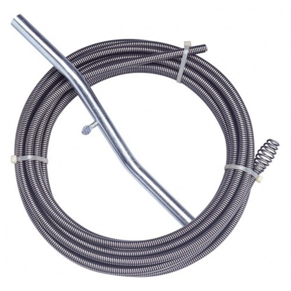 Спираль с универсальной насадкой для удаления засоров в трубах Ø до 50мм и длиной до 7,5м