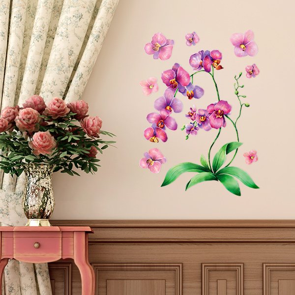Наклейка декоративная Декоретто Акварельная орхидея FI 4004 L