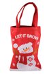 Сумка новогодняя 52х22,5см со снеговиком SYMZB-062176