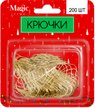 Крючки декоративные золото 200шт 3,5см арт.91105  Крючки декоративные золото 200шт 3,5см арт.91105