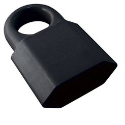 Розетка duwi 30461 6 2П с з/ш с кольцом черная 10А 250B