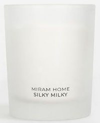 Свеча в стакане ароматическая Miram Home Silky Milky 200г Молоко и мед