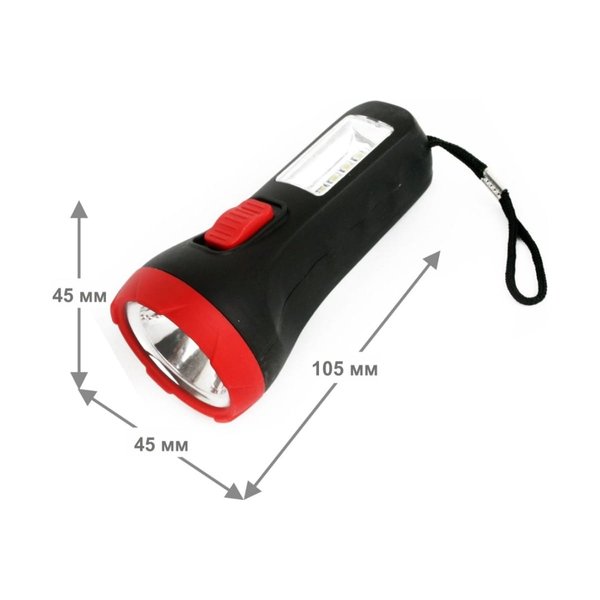 Фонарь светодиодный Ultraflash LED16014 1+4SMD LED 1хR6 пластик