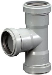 Тройник канализационный трехраструбный Lammin d50/50/87° для внутр.канализации