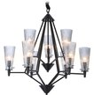 Люстра Ambrella light TR3238/6+3 BK черный 9хE14