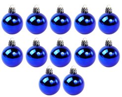 Набор 12 шаров SYCB17-647-B 4см,синий