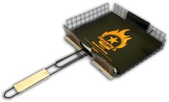 Решетка для барбекю глубокая 360х285х60мм СРЕДНЯЯ покрытие ОКСИД