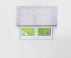 Штора римская Сапфир 140х190см, серый