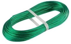 Трос металлополимерный 3мм зеленый 10м