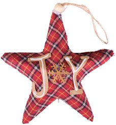 Украшение звезда 13см красный SYPMQC-1021150