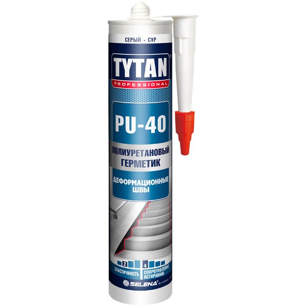 Герметик полиуретановый TYTAN Professional PU 40 серый (310мл)