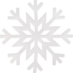Украшение Снежинка 25см белый ПЭ SYXHP-2625082