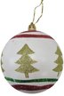 Украшение елочное Шар с декором 8см пластик 460143