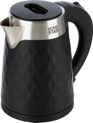Чайник электрический Homestar HS-1021 1500Вт 1,7л нерж.сталь/пластик черный