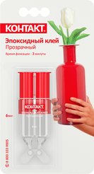 Клей эпоксидный КОНТАКТ прозрачный (6мл)