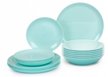 Набор столовый Luminarc Diwali Light Turquois 18пр., тарелки суповые, обеденные, десертные, стекло, голубой