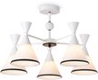 Люстра Ambrella light TR3165/5 WH/BK белый/черный 5хE27